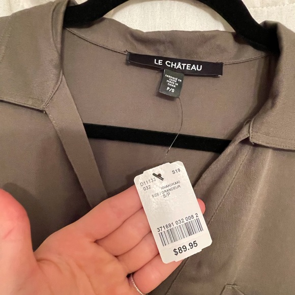 Soft and silky tie-up/button-up dress - Size Small - Picture 2 of 5